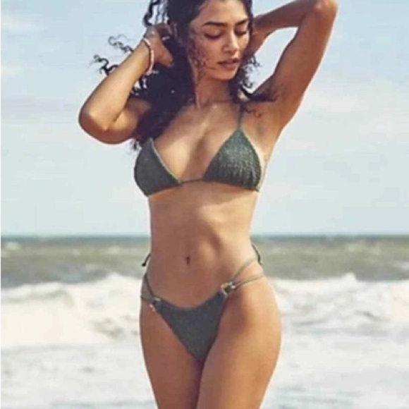 Free People Other - Free People x Aila Blue Olive Bikini Set 2005